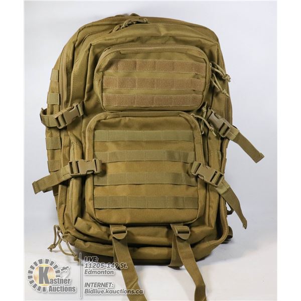 NEW CANVAS 3 SECTION KHAKI COLOR BACKPACK