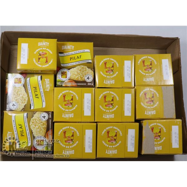 FLAT OF 12 DAINTY PILAF RICE IN A CAN
