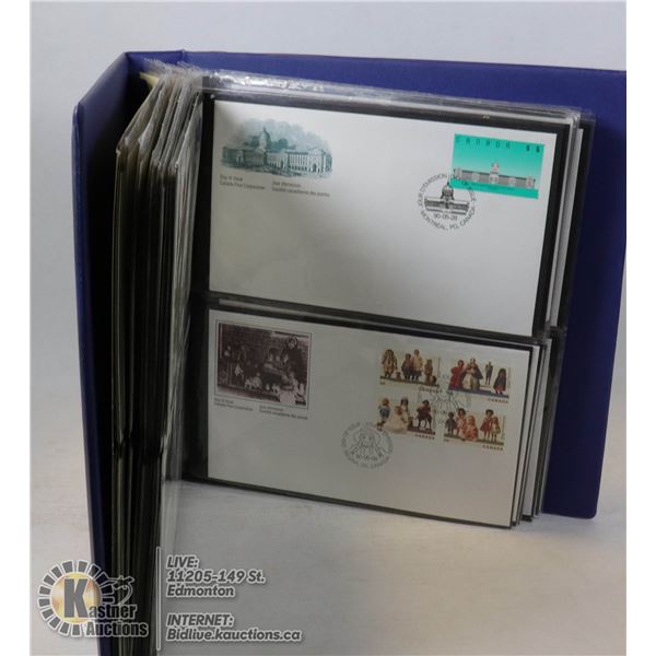 ESTATE BINDER FULL OF CANADA FIRST DAY COVERS
