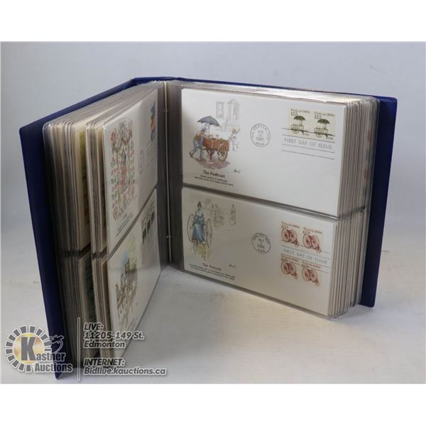 HUGE ESTATE LOT OF USA FDC'S APPROX. 100 IN BINDER