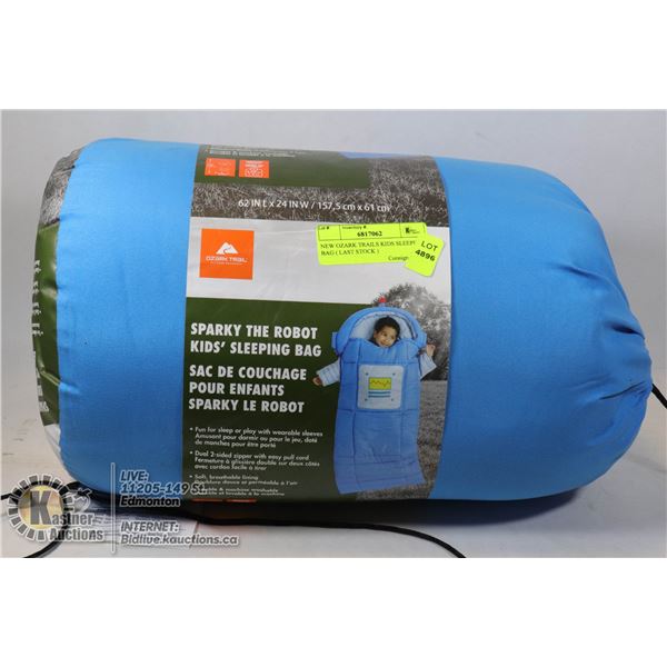 NEW OZARK TRAILS KIDS SLEEPING BAG ( LAST STOCK )