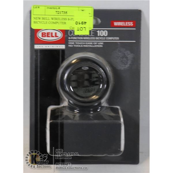 NEW BELL WIRELESS 8-FUNCTION BICYCLE COMPUTER