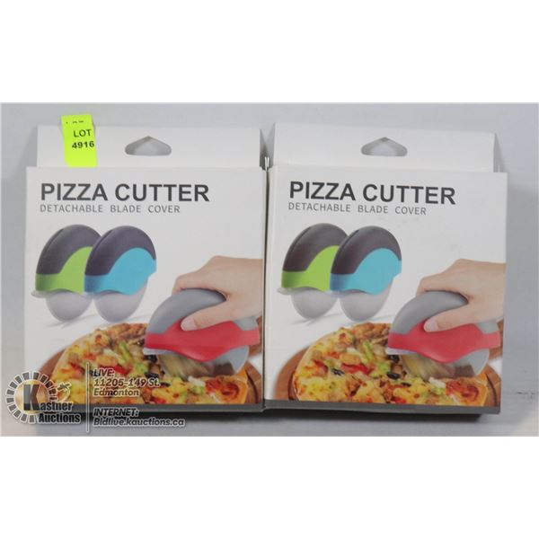 LOT OF TWO PIZZA CUTTERS