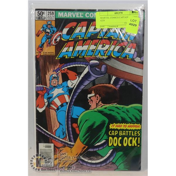 MARVEL COMICS CAPTAIN AMERICA #259