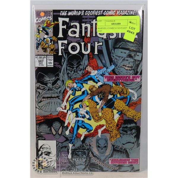 MARVEL COMICS FANTASTIC FOUR #347