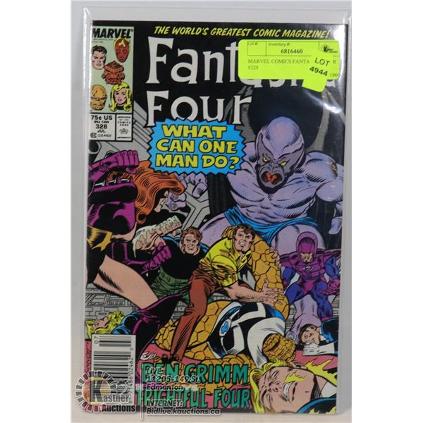 MARVEL COMICS FANTASTIC FOUR #328