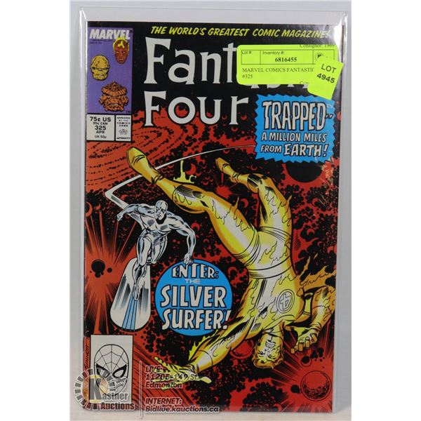 MARVEL COMICS FANTASTIC FOUR #325