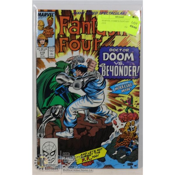 MARVEL COMICS FANTASTIC FOUR #319