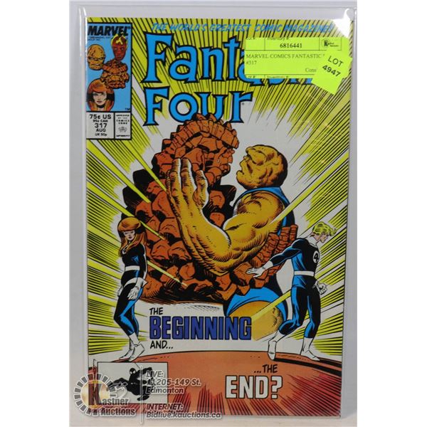 MARVEL COMICS FANTASTIC FOUR #317