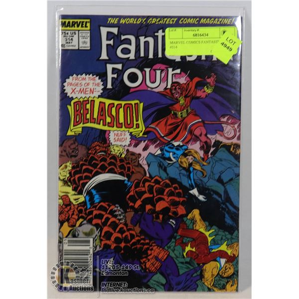MARVEL COMICS FANTASTIC FOUR #314