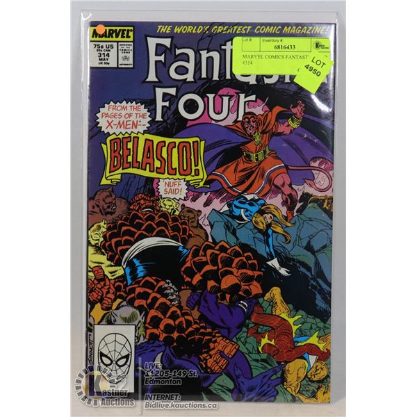 MARVEL COMICS FANTASTIC FOUR #314