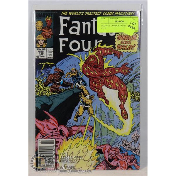 MARVEL COMICS FANTASTIC FOUR #313