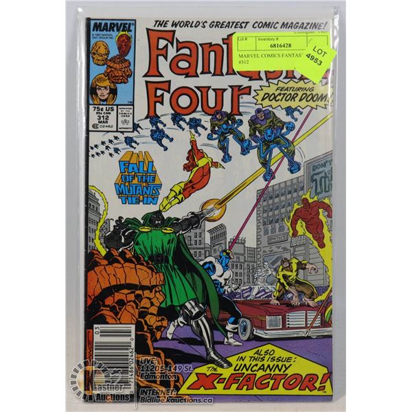 MARVEL COMICS FANTASTIC FOUR #312