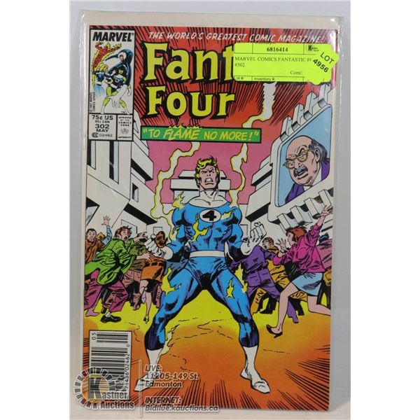 MARVEL COMICS FANTASTIC FOUR #302