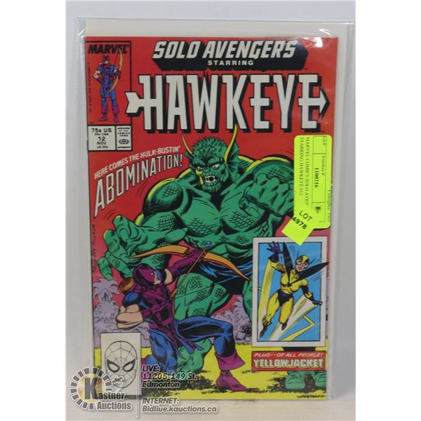 MARVEL COMICS SOLO AVENGERS STARRING HAWKEYE #12