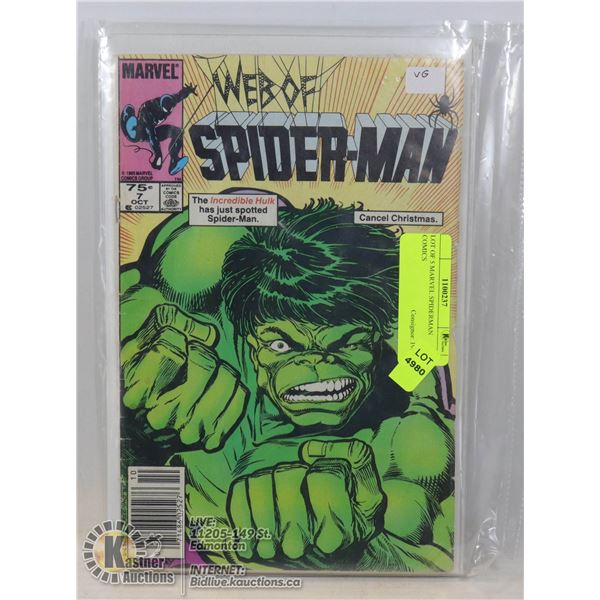 LOT OF 5 MARVEL SPIDERMAN COMICS