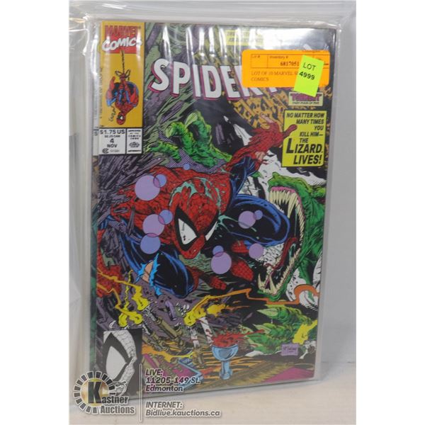 LOT OF 10 MARVEL SPIDER-MAN COMICS