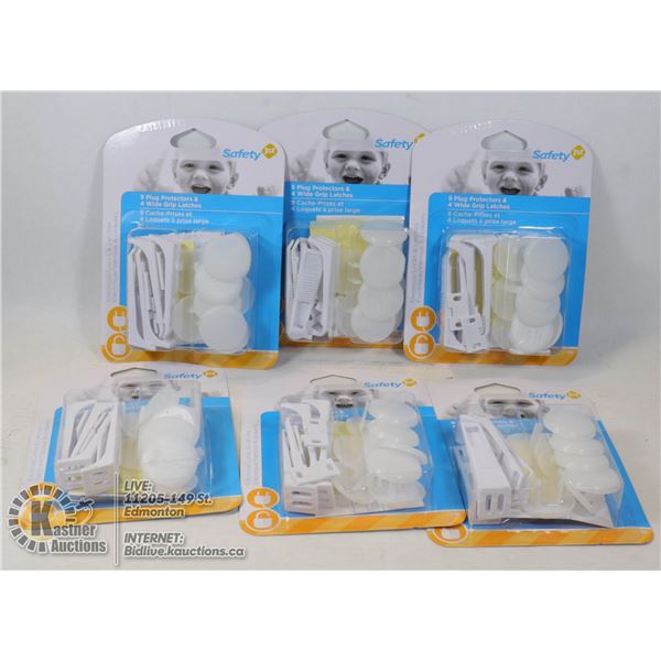 NEW CASE OF 6 PACKS OF SAFETY 1ST COMBO PACKS INCL