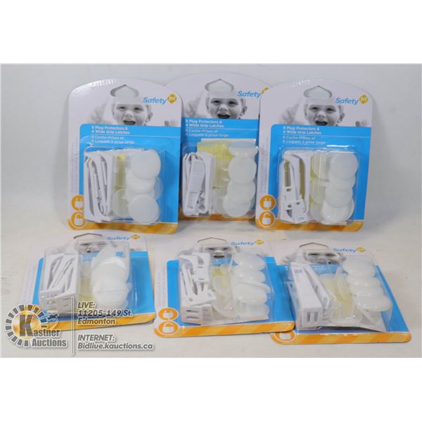 NEW CASE OF 6 PACKS OF SAFETY 1ST COMBO PACKS INCL