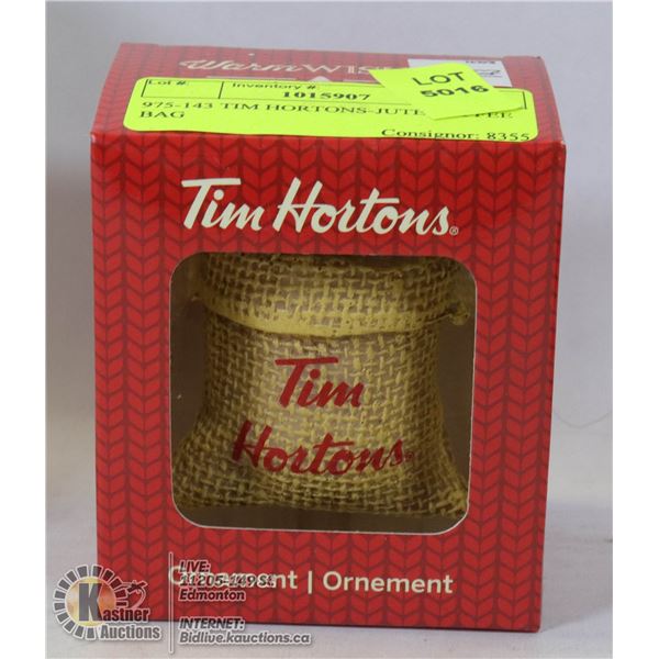 975-143 TIM HORTONS-JUTE COFFEE BAG