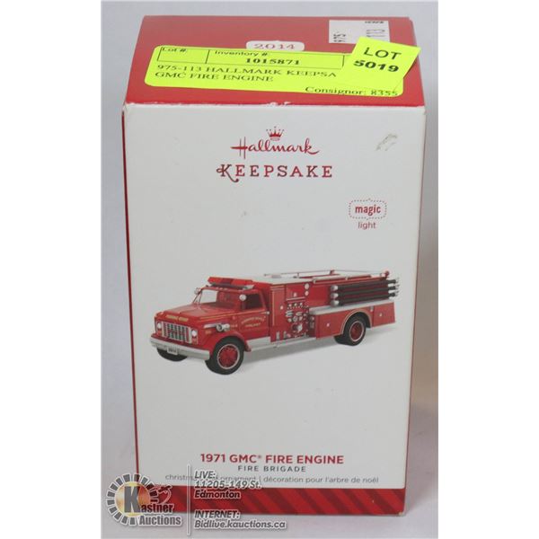 975-113 HALLMARK KEEPSAKE-1971 GMC FIRE ENGINE