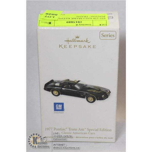 975-128 HALLMARK KEEPSAKE-1977 PONTIAC TRANS