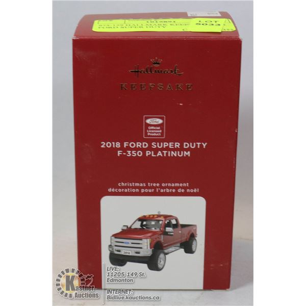 975-129 HALLMARK KEEPSAKE-2018 FORD SUPER DUTY