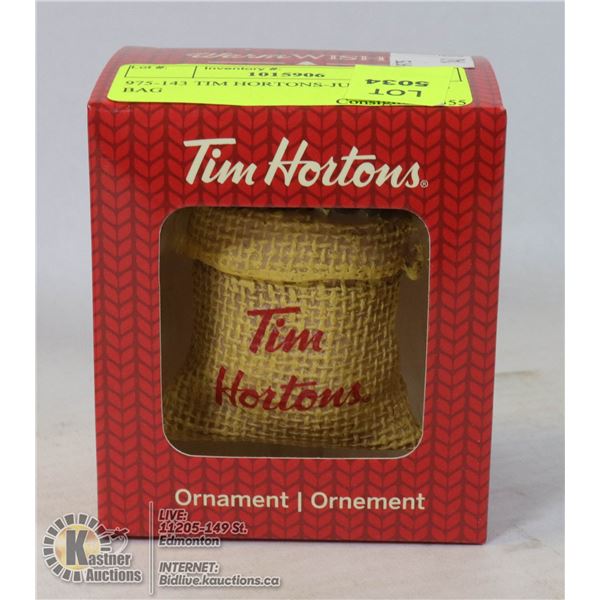 975-143 TIM HORTONS-JUTE COFFEE BAG
