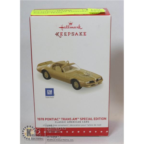 975-127 HALLMARK KEEPSAKE-1978 PONTIAC TRANS