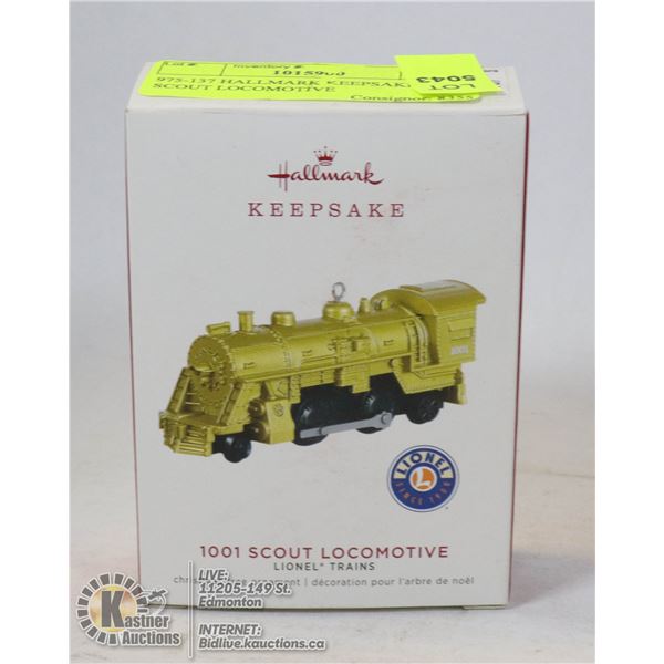 975-137 HALLMARK KEEPSAKE-1001 SCOUT LOCOMOTIVE
