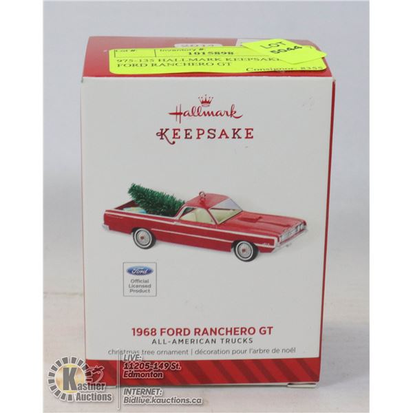 975-135 HALLMARK KEEPSAKE-1968 FORD RANCHERO GT