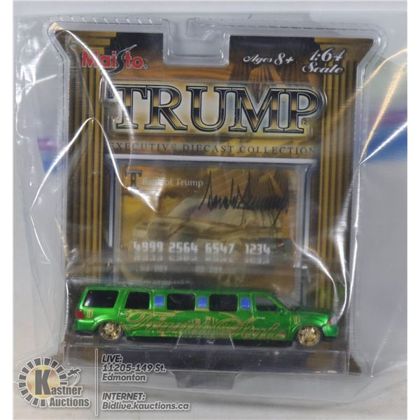 1/64 SCALE TRUMP LIMOUSINE MADE BY MAISTO IN 2006
