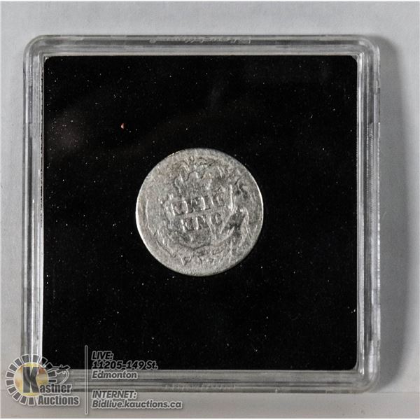 1907O SILVER BARBER HEAD USA 10 CENT COIN