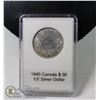 Image 1 : 1940 CANADIAN SILVER 1/2 DOLLAR