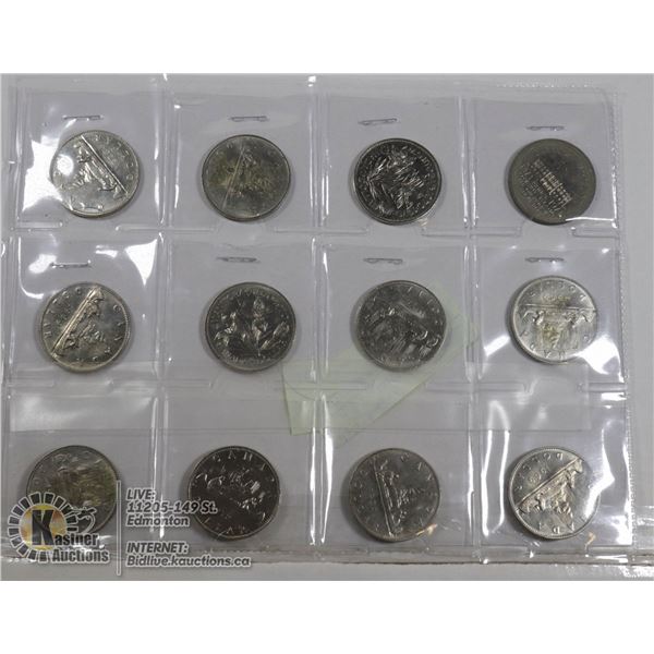 COLLECTION OF CAN. $1 DOLLARS