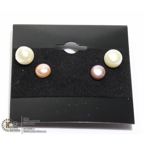 #259-FRESH WATER PEARL STUD EARRINGS 6-7mm