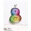 Image 1 : #240-RAINBOW SOLAR QUARTZ PENDANT