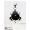 Image 1 : #149-BLACK OBSIDIAN PENDANT