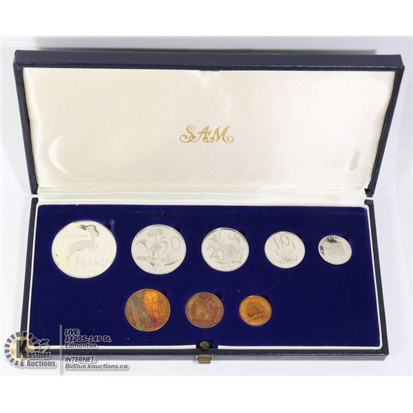 1981 SOUTH AFRICA 8 COIN PROOF SET CASE
