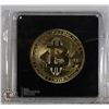 Image 1 : GOLD PLATED BITCOIN IN PROTECTIVE CASE