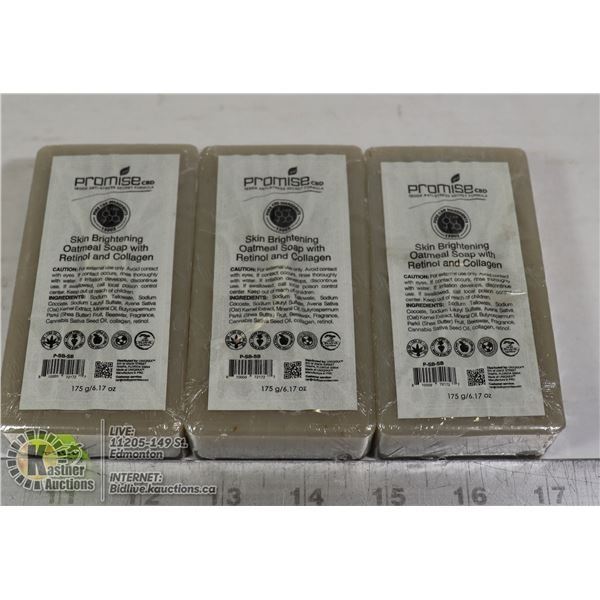 3 BARS OF PROMISE CBD SKIN BRIGHTENING OATMEAL