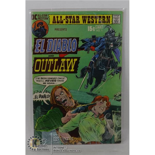 #3 EL DIABLO AND OUTLAW DC COMIC