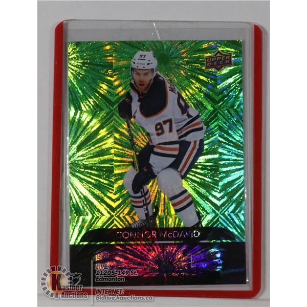CONNOR MCDAVID UPPERDECK INSERT GREEN DAZZLER