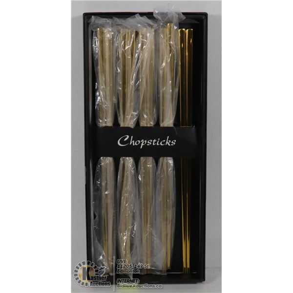 SET OF BRASS CHOPSTICKS