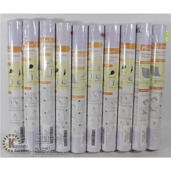 10 ROLLS OF FURNITURE SELF ADHESIVE