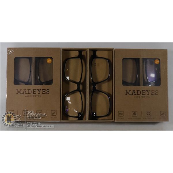6 PAIR MAD EYES READING GLASSES, 2.50+