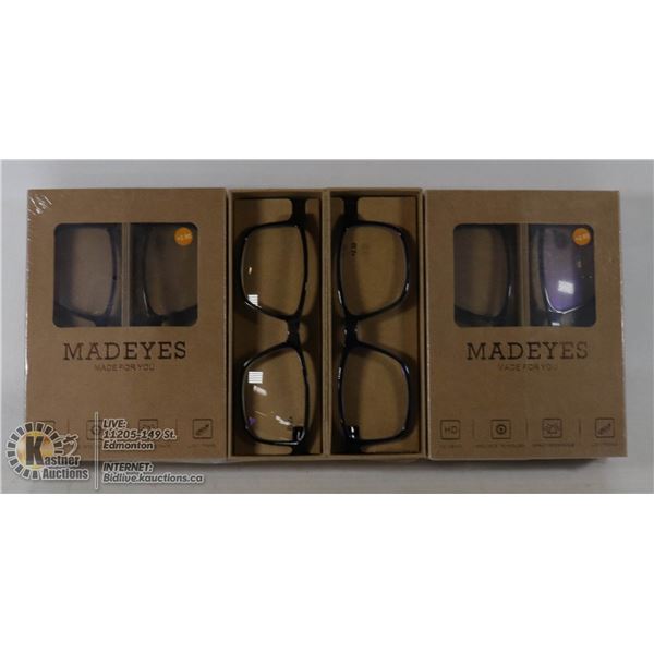 6 PAIR MAD EYES READING GLASSES, 2.50+