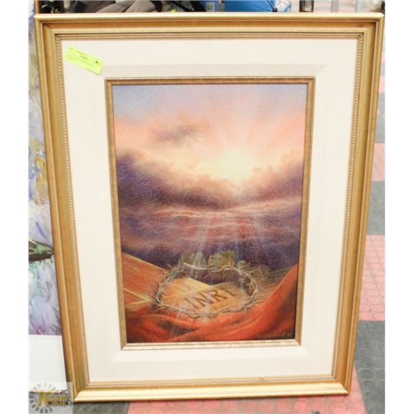 LARGE CANVAS INRI SUNSET PAINGING