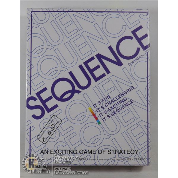 SEQUENCE: AN EXCITING GAME OF STRATEGY