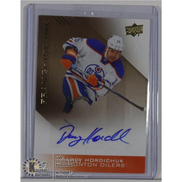 DARCY HORTICHUCK OILERS AUTOGRAPHED CARD